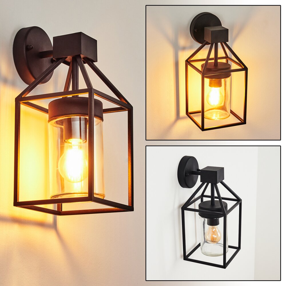 Fiskenes Außenwandleuchte Schwarz, 1-flammig main product photo