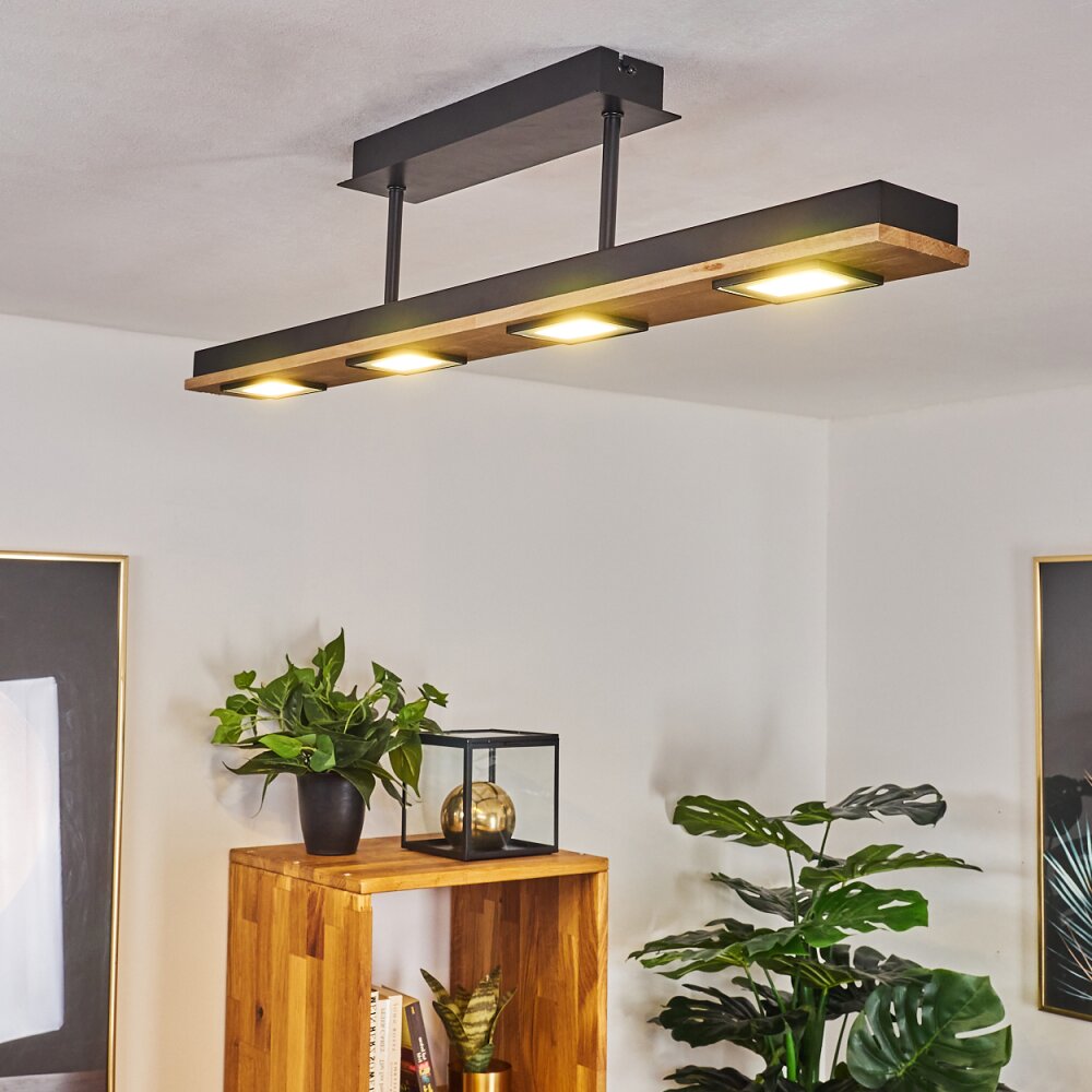 Giresta Deckenleuchte LED Schwarz, 4-flammig main product photo