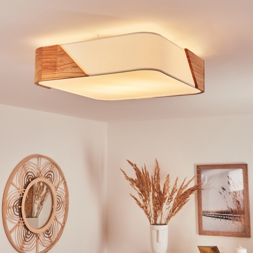 Mjelstad Deckenleuchte Braun, Weiß, 2-flammig main product photo