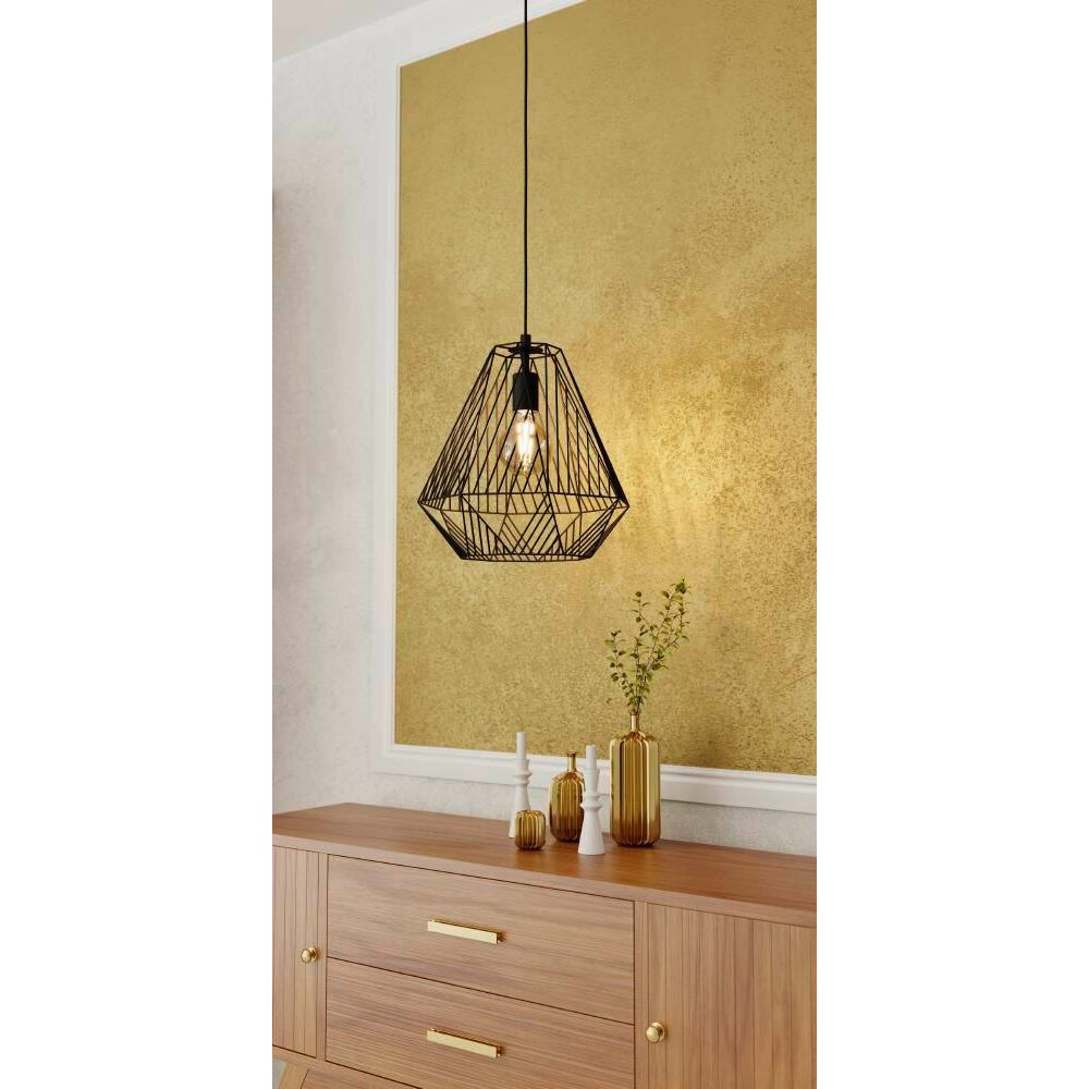 Eglo Leuchten STYPE Pendelleuchte Schwarz, 1-flammig main product photo