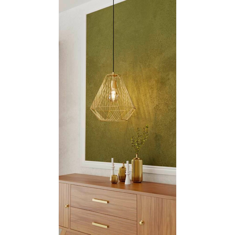 Eglo Leuchten STYPE Pendelleuchte Gold, 1-flammig main product photo