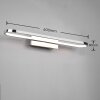 Trio Leuchten Gianni Wandleuchte LED Chrom, 1-flammig