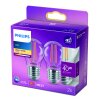 Philips 2er Set LED E27 4,3 Watt 2700 Kelvin 470 Lumen