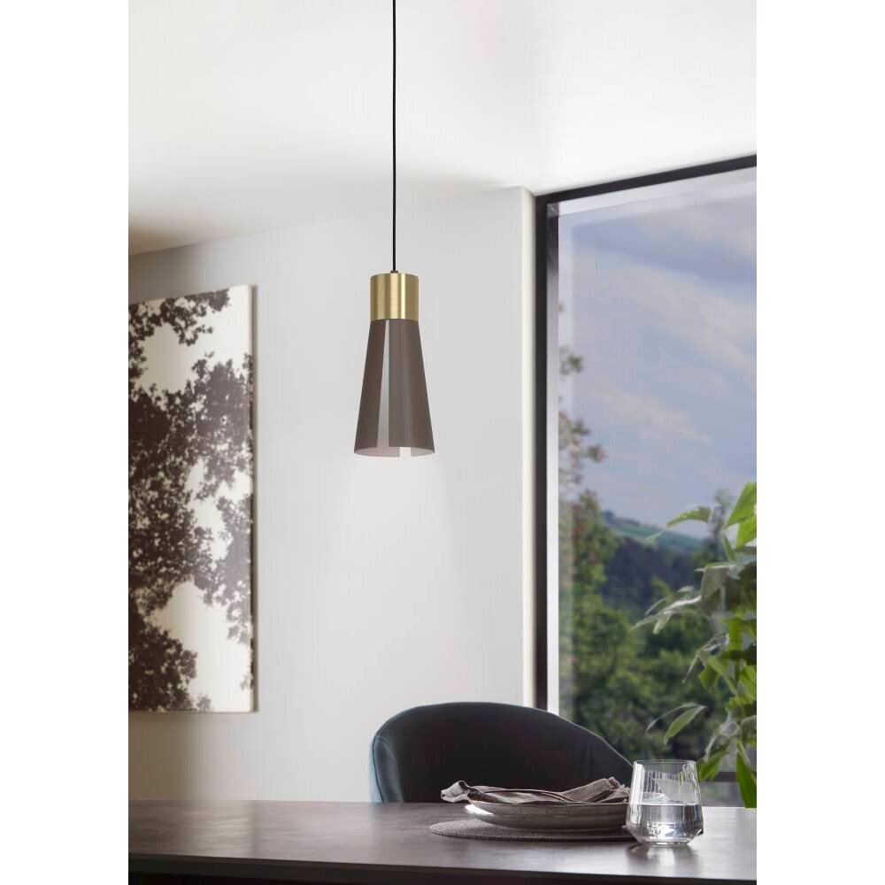 Eglo Leuchten LOSALOMAS Pendelleuchte LED Messing, Mokka, 1-flammig main product photo