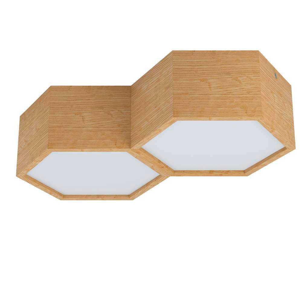 Eglo Leuchten MIRLAS Deckenleuchte Braun, 2-flammig main product photo