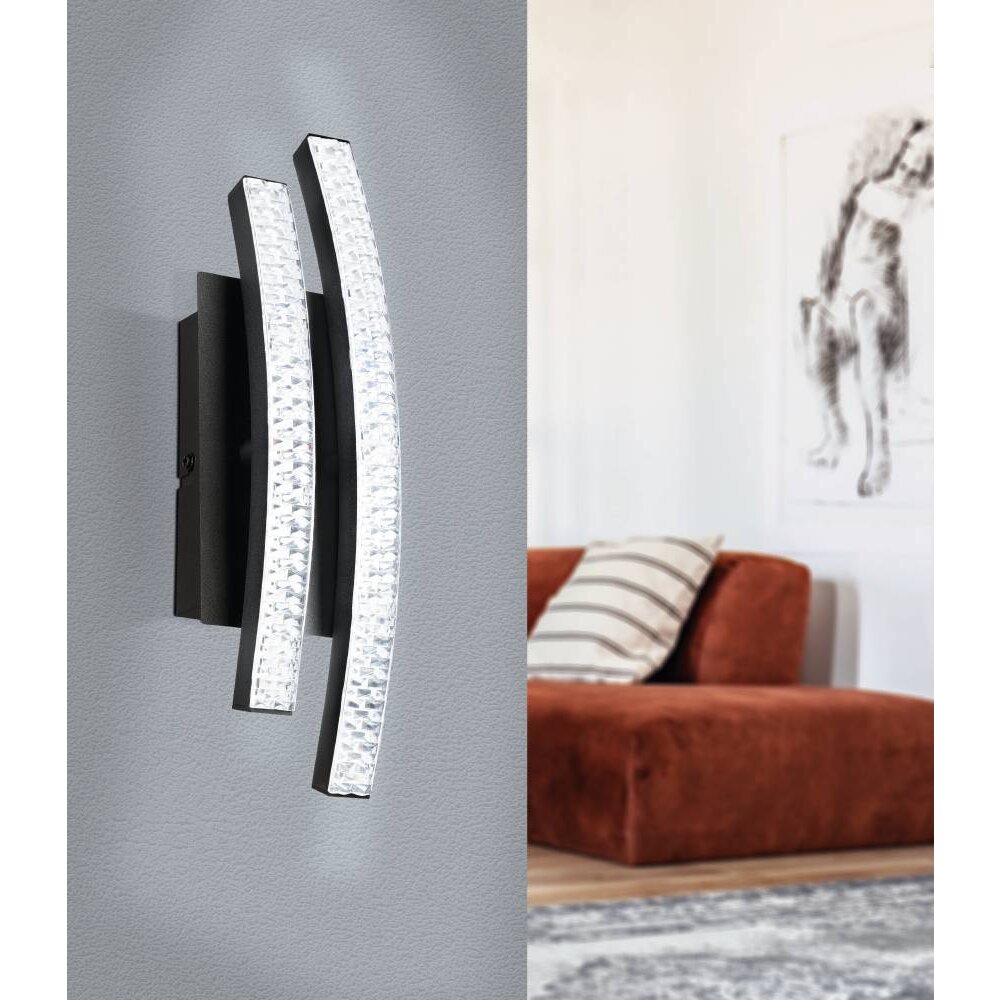 Eglo Leuchten LEJIAS Wandleuchte LED Schwarz, 1-flammig main product photo