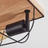 Hodne Deckenleuchte Naturfarben, Schwarz, 2-flammig