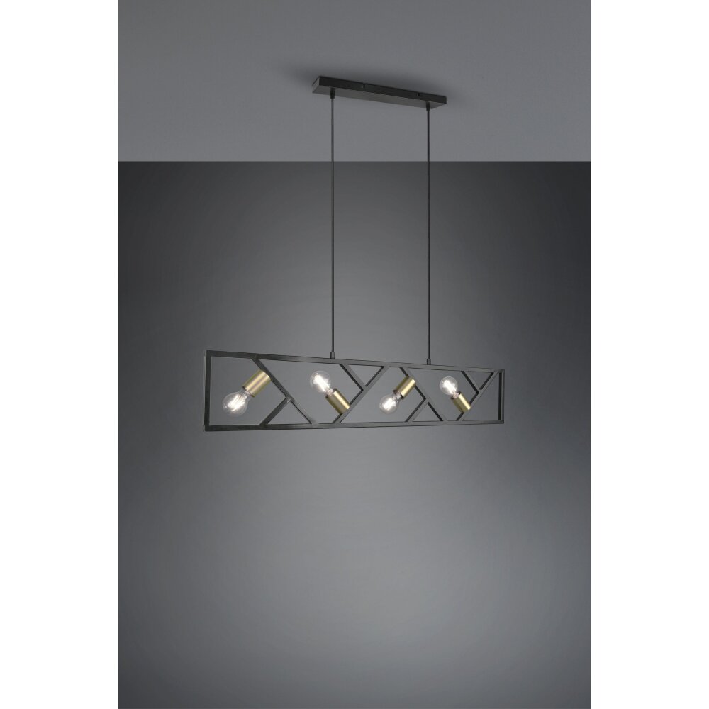 Trio Leuchten Bela Pendelleuchte Schwarz, 4-flammig main product photo