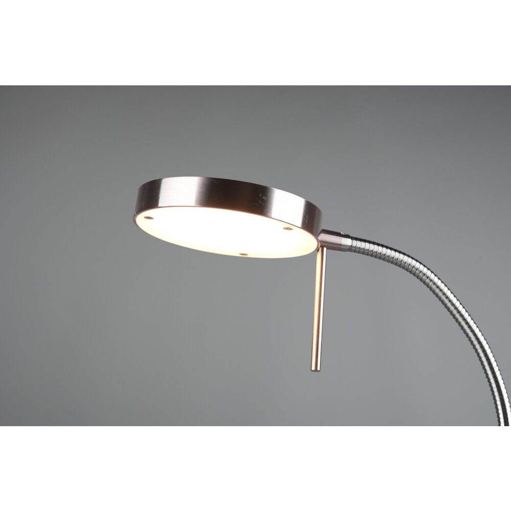 Trio Leuchten Monza Tischleuchte LED Nickel-Matt, 1-flammig
