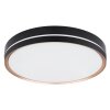 Globo MANNI Deckenleuchte LED Bronze, Schwarz, 1-flammig, Fernbedienung