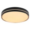 Globo MANNI Deckenleuchte LED Bronze, Schwarz, 1-flammig, Fernbedienung