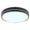 Globo MANNI Deckenleuchte LED Bronze, Schwarz, 1-flammig, Fernbedienung