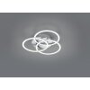 Reality Circle Deckenleuchte LED Nickel-Matt, 1-flammig, Fernbedienung