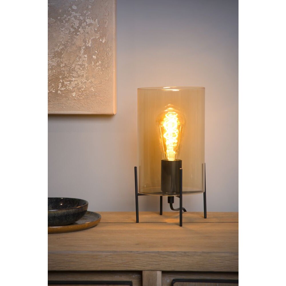 Lucide STEFFIE Tischlampe Schwarz, 1-flammig main product photo