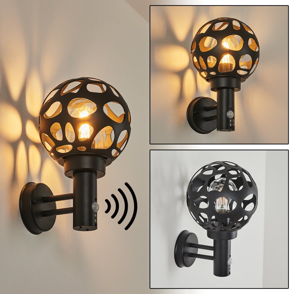 Saaseg Außenwandleuchte Anthrazit, 1-flammig, Bewegungsmelder main product photo
