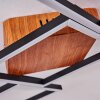Zocca Deckenleuchte LED Braun, Holz dunkel, 1-flammig