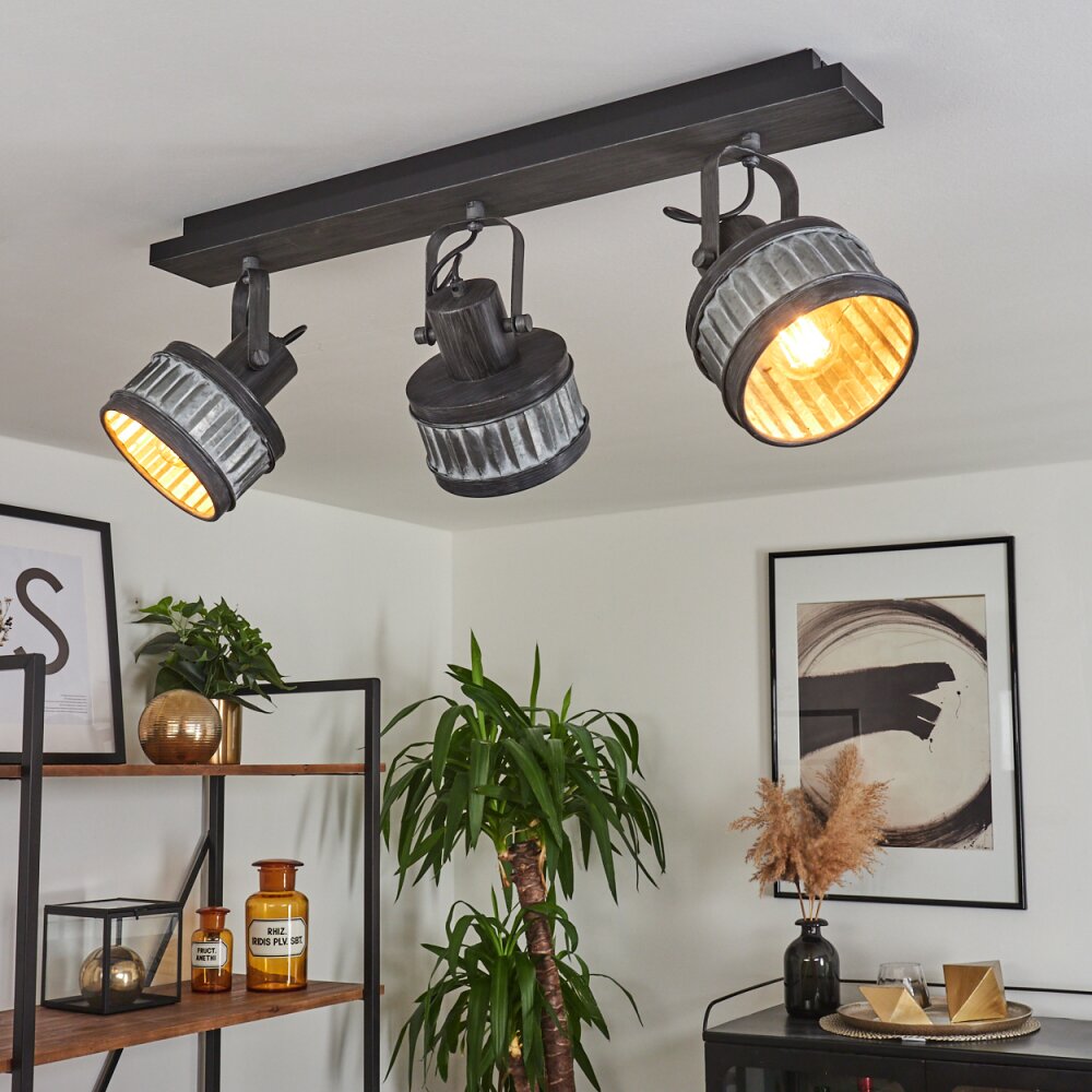 Holsa Deckenleuchte Schwarz, 3-flammig main product photo