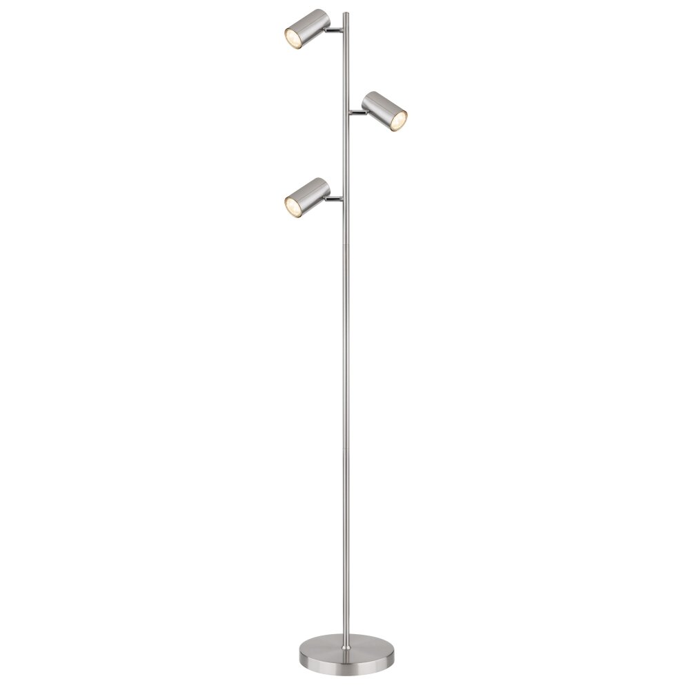 Globo ROBBY Stehleuchte Nickel-Matt, 3-flammig main product photo