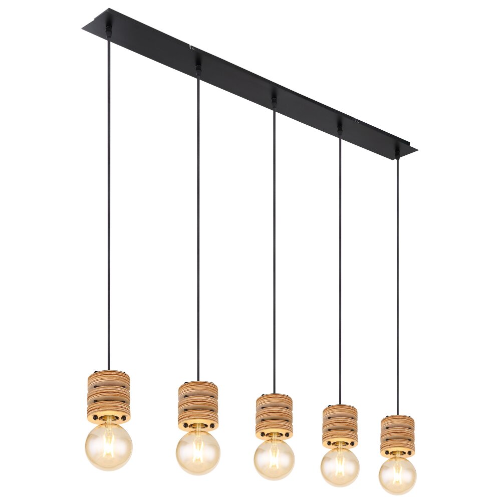 Globo ANGELINE Hängeleuchte Schwarz, 5-flammig main product photo
