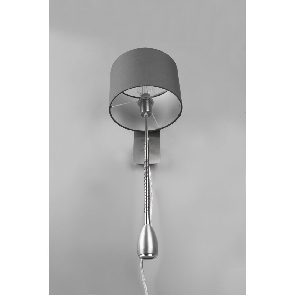 Trio Leuchten Hotel Wandleuchte Nickel-Matt, 2-flammig