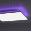 Leuchten Direkt GUSTAV Deckenleuchte LED Weiß, 1-flammig, Fernbedienung, Farbwechsler