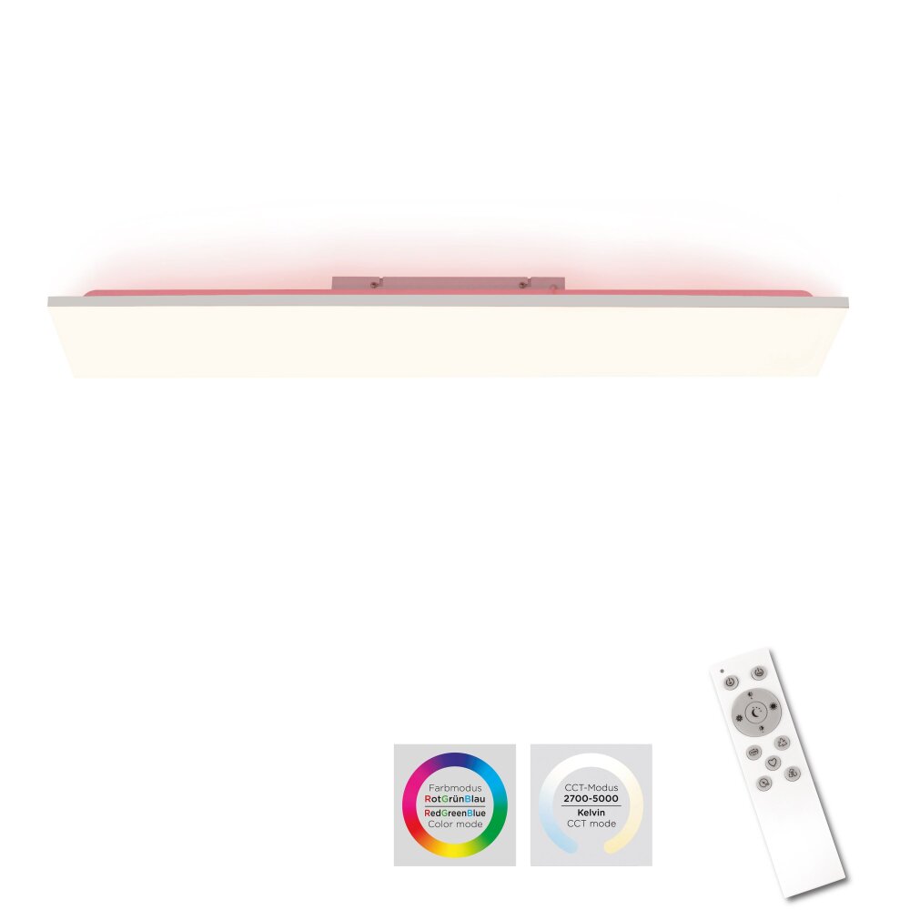 Leuchten Direkt GUSTAV Deckenleuchte LED Weiß, 1-flammig, Fernbedienung, Farbwechsler main product photo