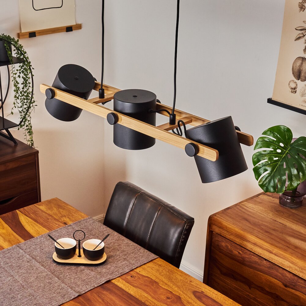 Rebbenas Pendelleuchte Schwarz, 3-flammig main product photo