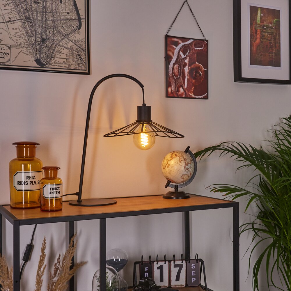 Daesi Tischleuchte Schwarz, 1-flammig main product photo