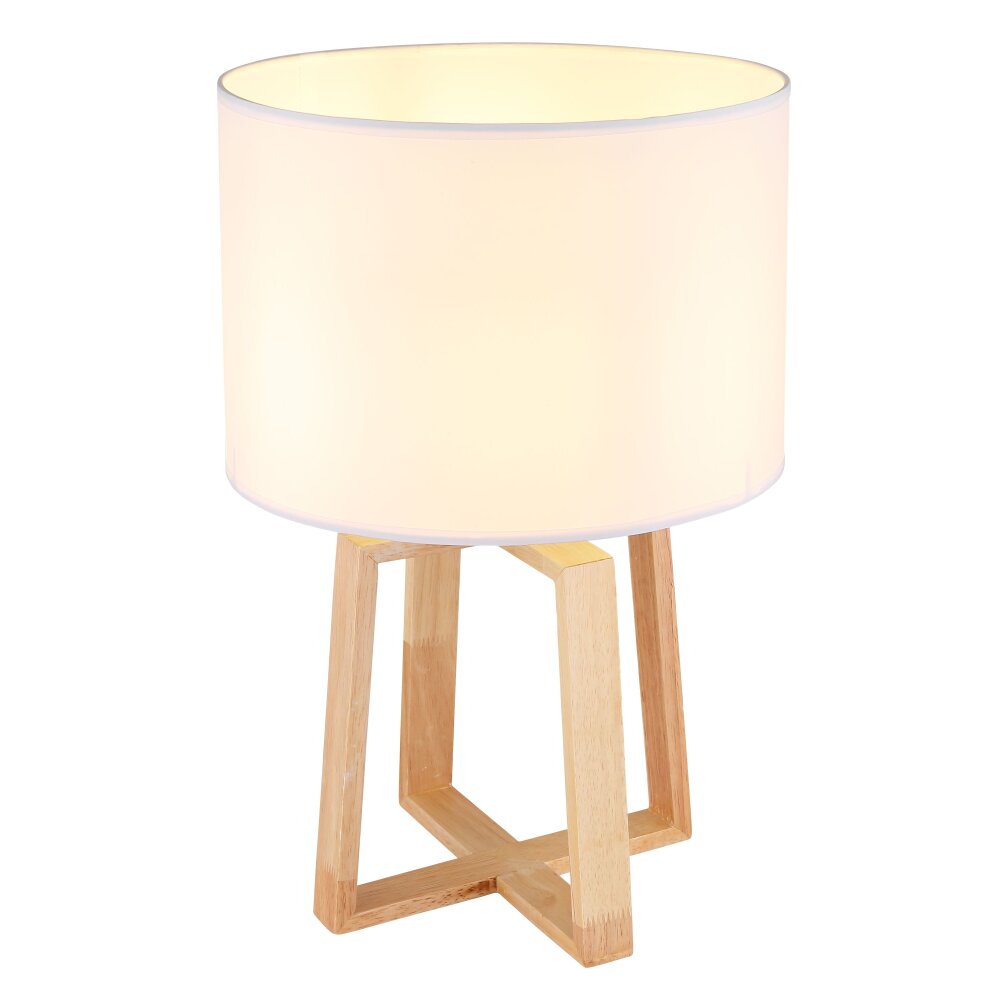 Globo MORITZ Tischleuchte Braun, Silber, 1-flammig main product photo