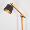 Tatodere Bogenstehlampe Holz dunkel, Schwarz, 1-flammig