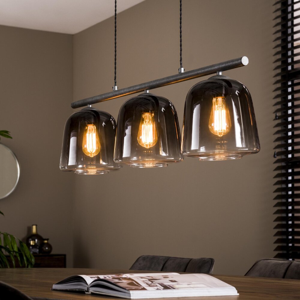 Mellomjord Hängeleuchte Altsilber, 3-flammig main product photo