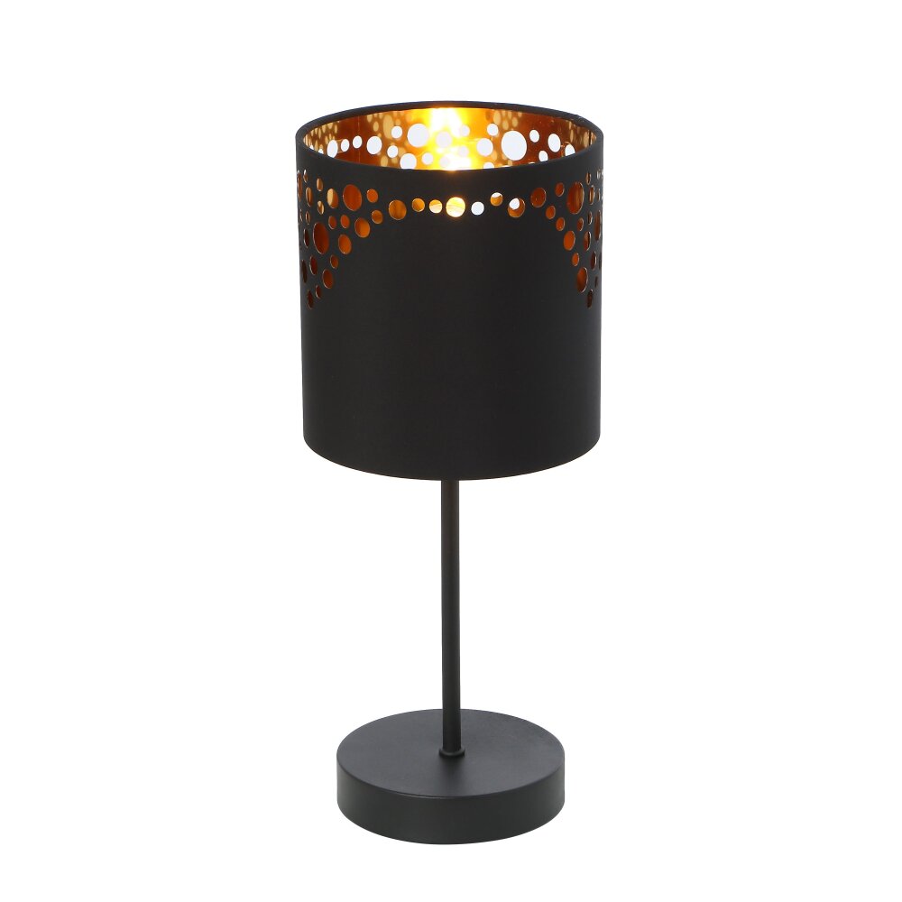 Globo INGEBORG Tischleuchte Schwarz, 1-flammig main product photo