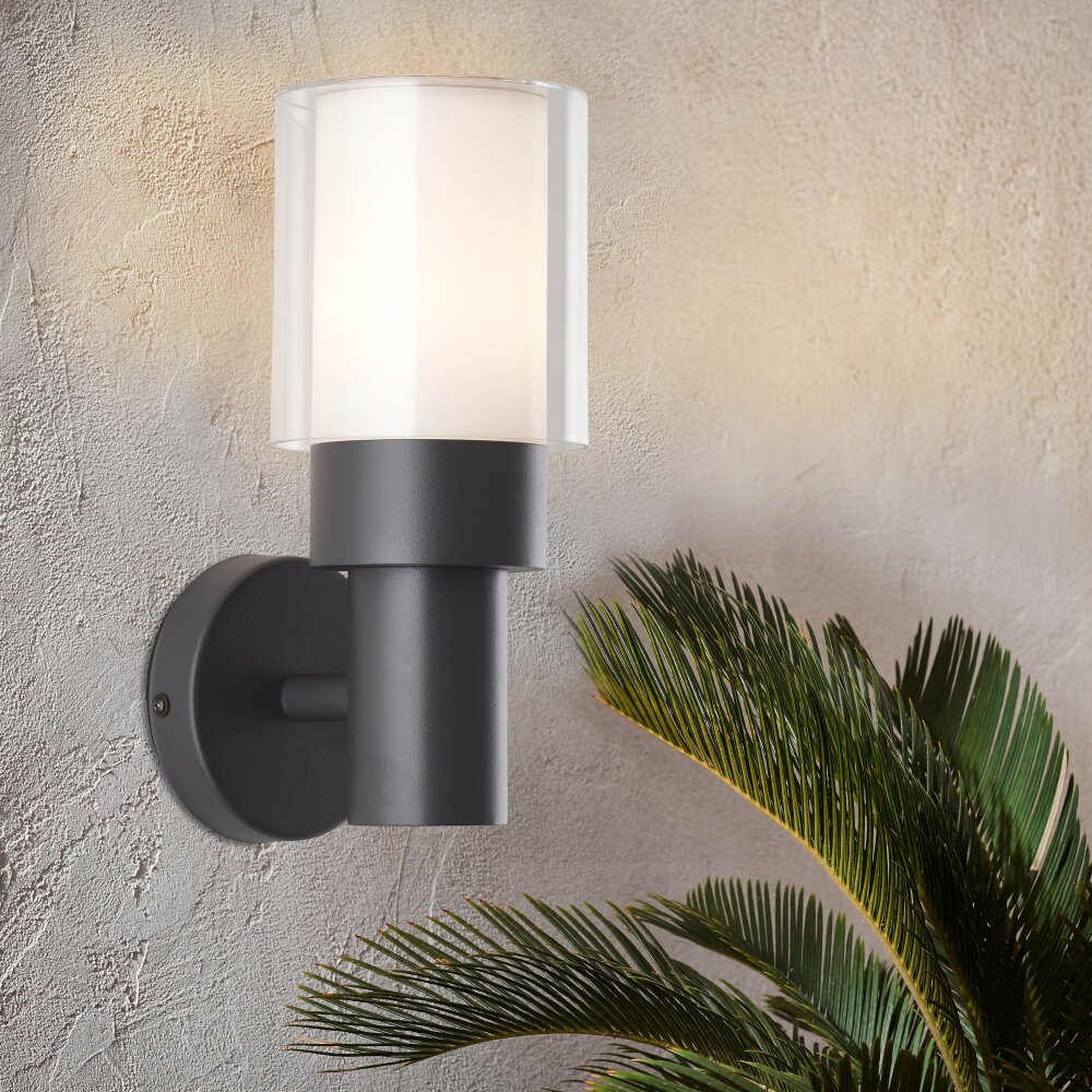 Brilliant Leuchten Arthus Außenwandleuchte Schwarz, 1-flammig main product photo