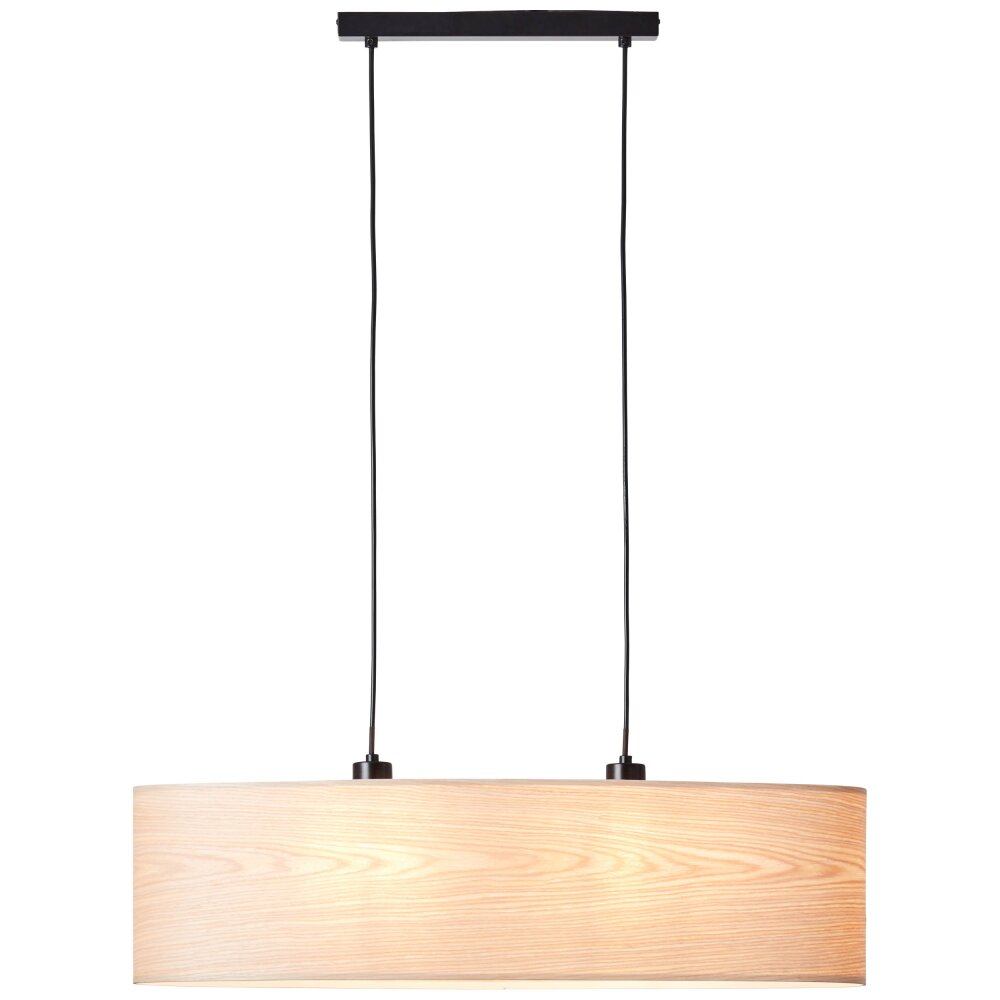 Brilliant Leuchten Romm Pendelleuchte Schwarz, 2-flammig main product photo