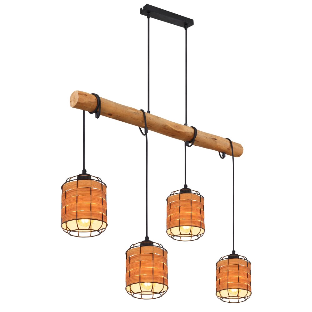 Globo ELMAR Hängeleuchte Schwarz, 4-flammig main product photo