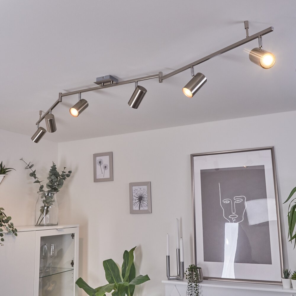 Javel Deckenleuchte Chrom, Nickel-Matt, 6-flammig main product photo