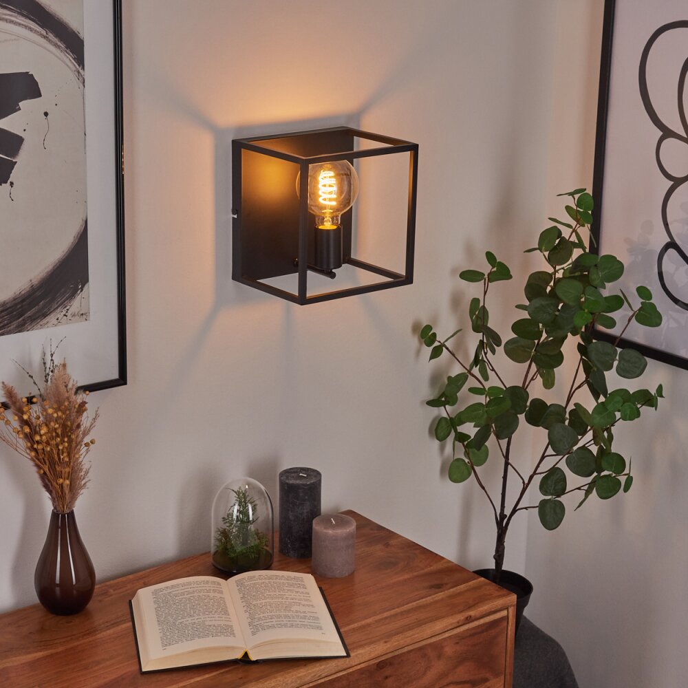 Malao Wandleuchte Schwarz, 1-flammig main product photo