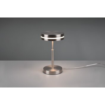 Trio Leuchten Franklin Tischleuchte LED Nickel-Matt, 1-flammig