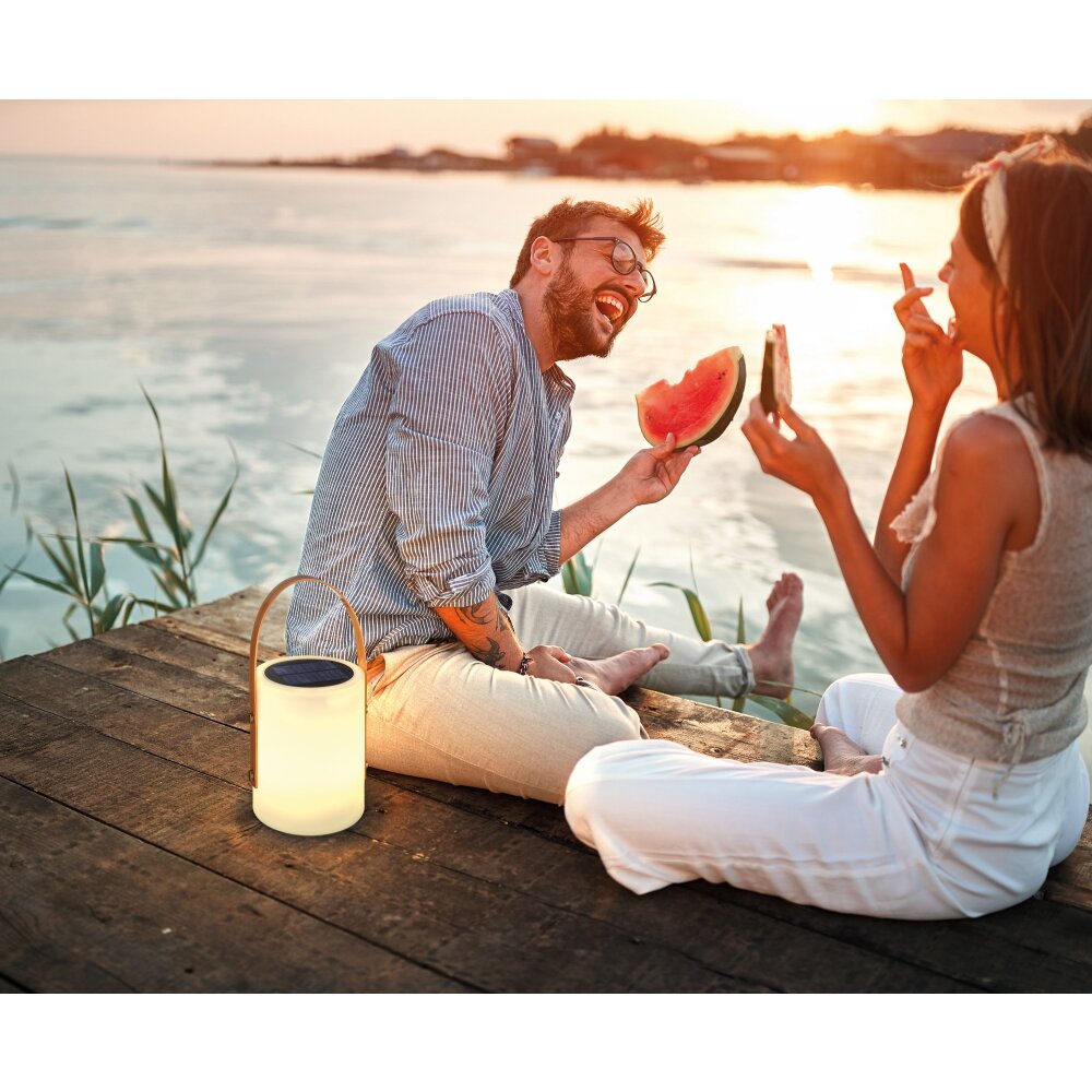 FHL easy Bari Außentischleuchte LED Weiß, 1-flammig, Fernbedienung, Farbwechsler main product photo