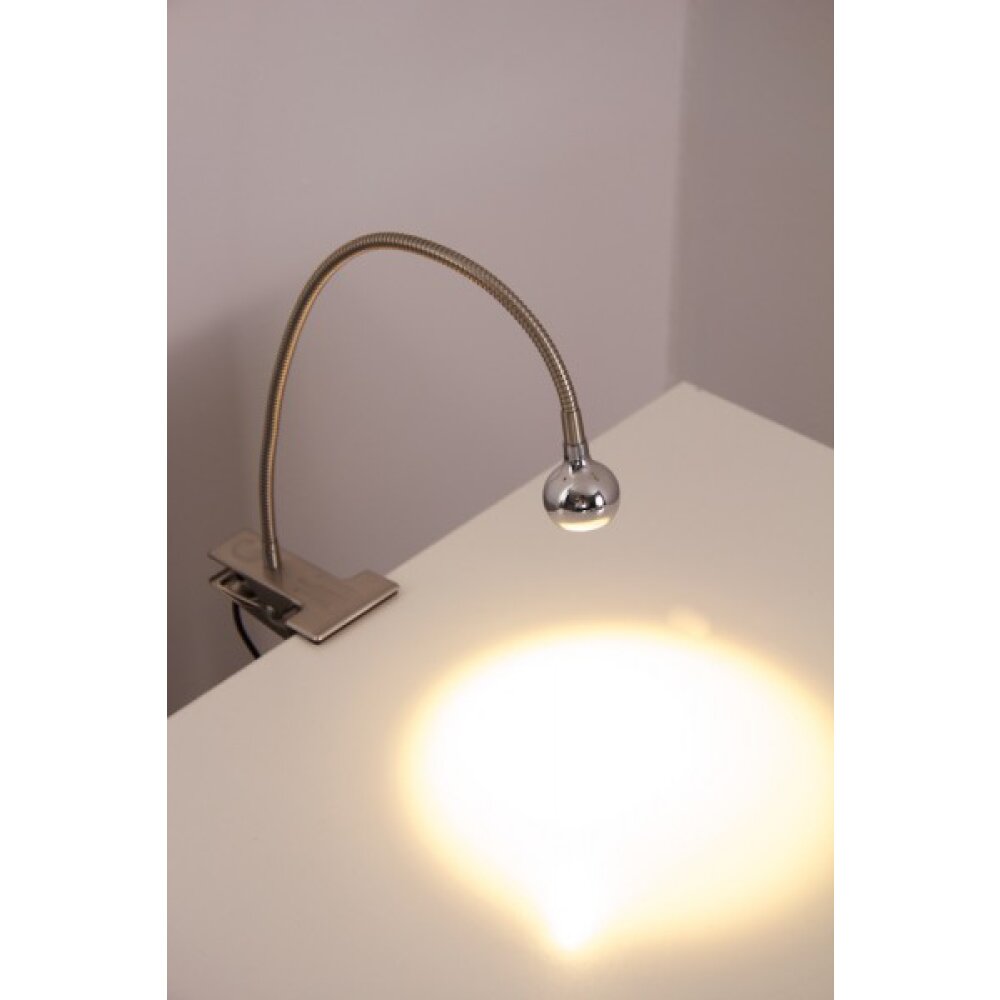 Lina Klemmleuchte LED Nickel-Matt, 1-flammig main product photo