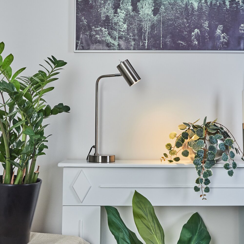 Zuoz Tischleuchte Chrom, Nickel-Matt, 1-flammig main product photo