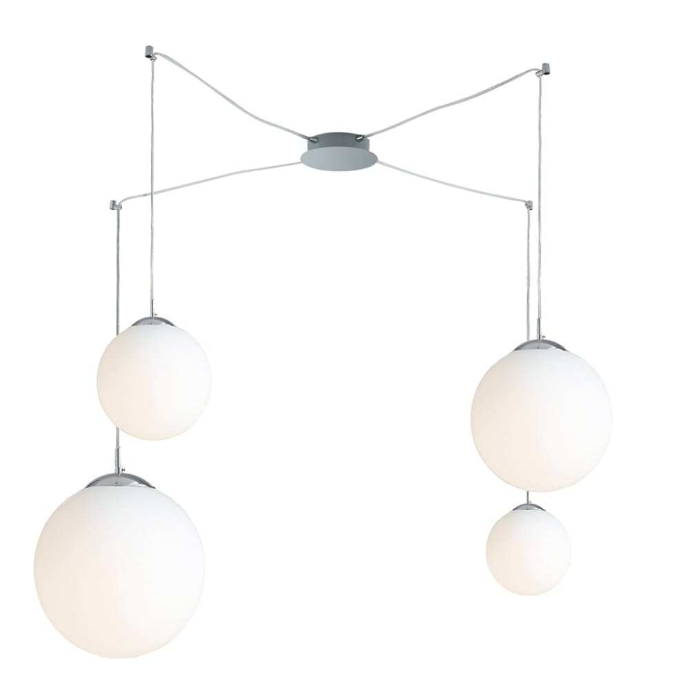 Luce Design City Pendelleuchte Chrom, 4-flammig main product photo