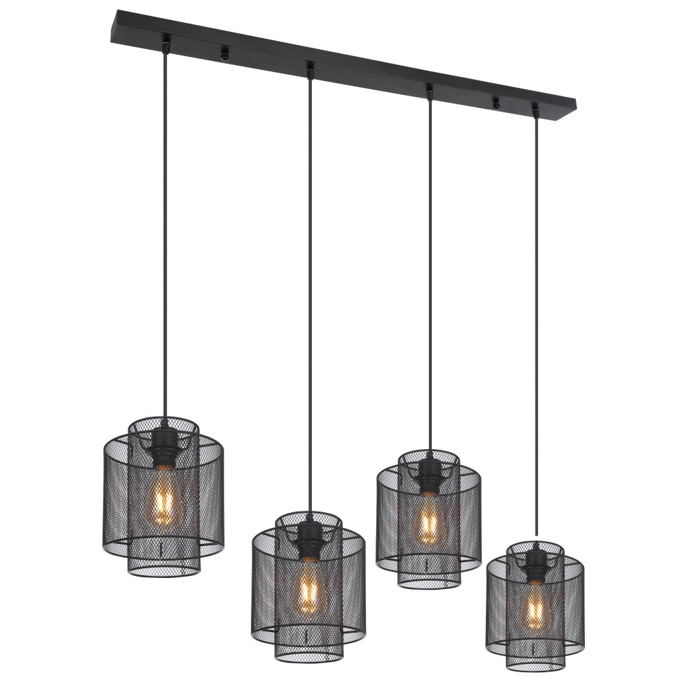 Globo AUGUSTIN Hängeleuchte Schwarz, 4-flammig main product photo