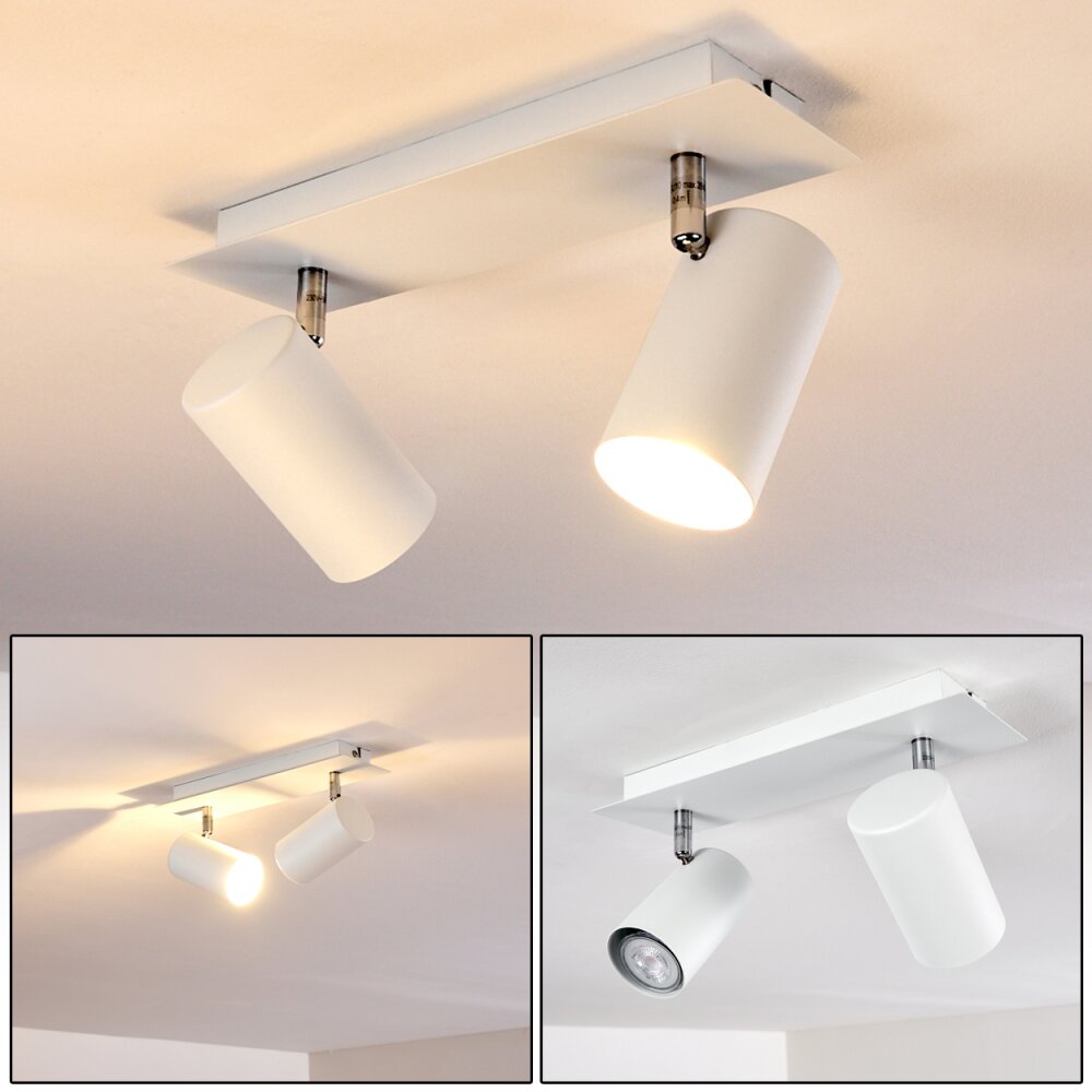 Zuoz Deckenleuchte Weiß, 2-flammig main product photo