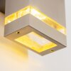 Lutec Lampen Außenwandleuchte Edelstahlfarben, 2-flammig