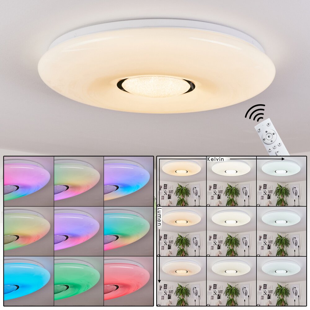 Page Deckenleuchte LED, 2-flammig, Fernbedienung, Farbwechsler main product photo