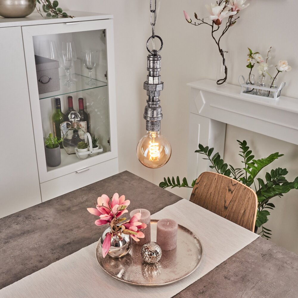 Dufort Hängeleuchte Silber, 1-flammig main product photo