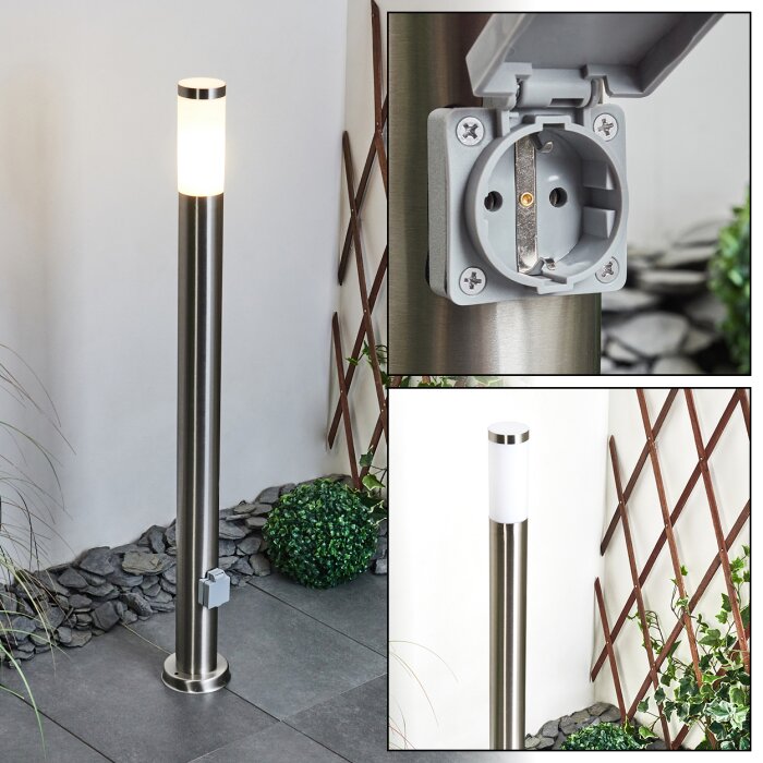 Sessa Wegeleuchte Nickel-Matt, 1-flammig Sessa Wegeleuchte Nickel-Matt, 1-flammig