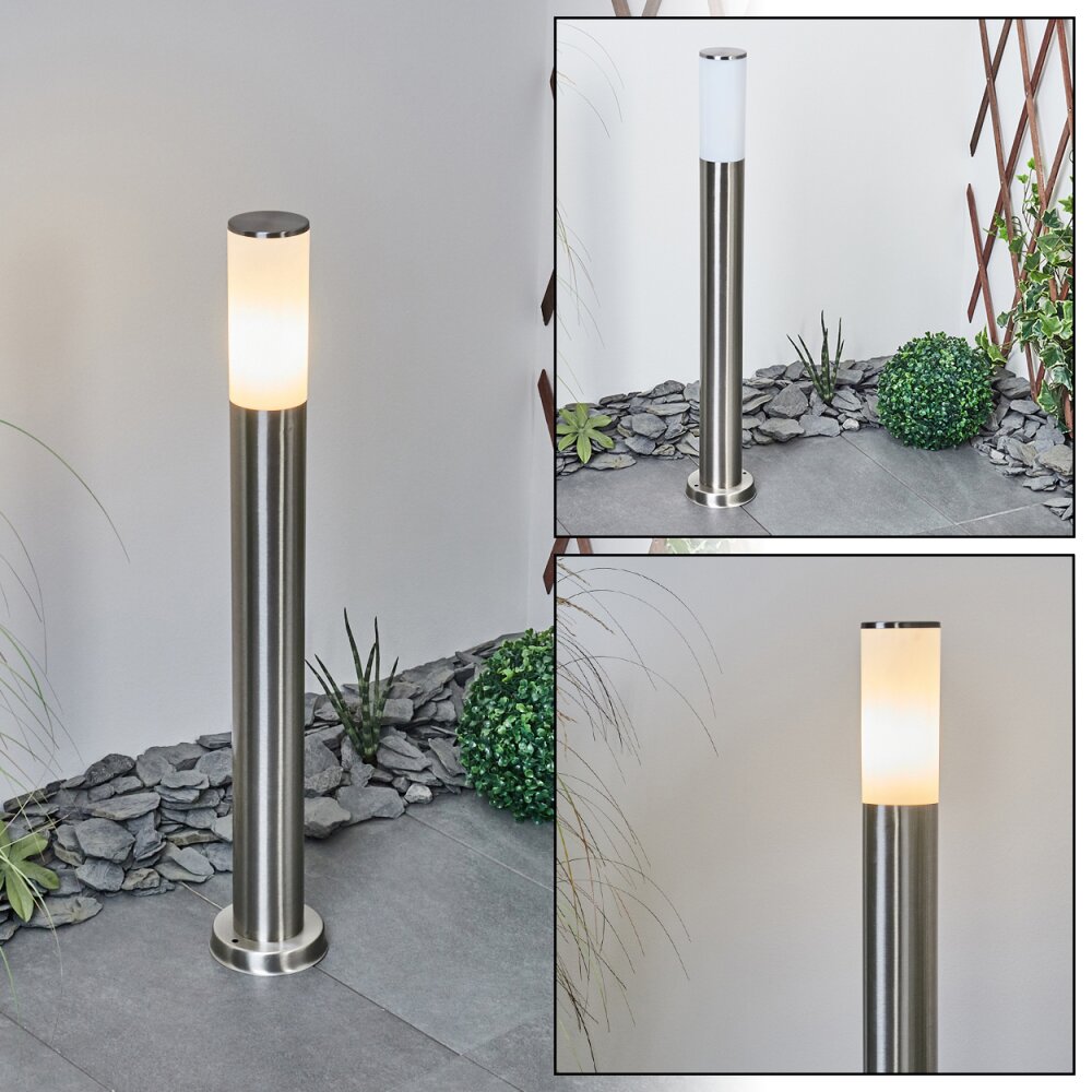 Caserta Wegeleuchte Nickel-Matt, Weiß, 1-flammig main product photo