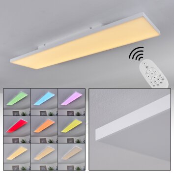 Buenaventura LED Panel Weiß, 1-flammig, Fernbedienung, Farbwechsler